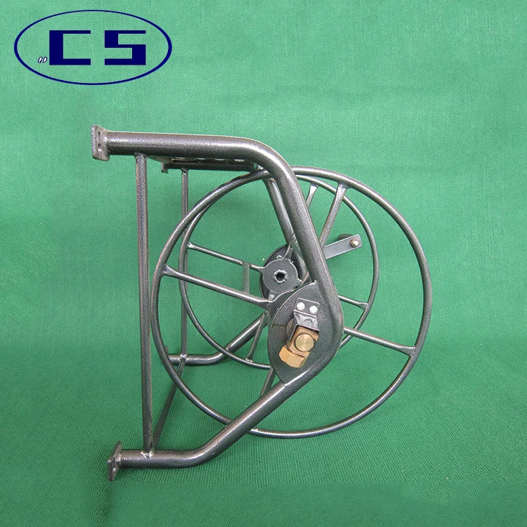 Factory Direct 60m Metal Steel Wall Mounted Garden Water Hose Reel