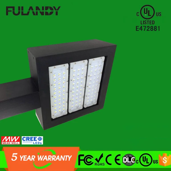 UL cUL ETL DLC listed LED Shoebox light 150W square Arm .jpg