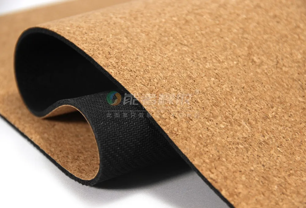 Oem Custom Cork/wooden Door Mat/natural Rubber Cork Door Mat Antislip