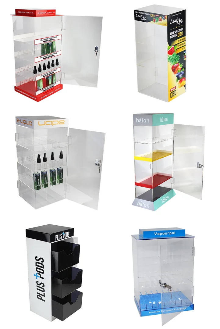 Acrylic Vape E Liquid Display Stand 6 Layers 10ml 15ml 20ml 30ml Vapes
