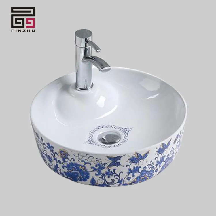 Blue Color Ceramic Cabinet Hand Wash Basin Buy Blue Color