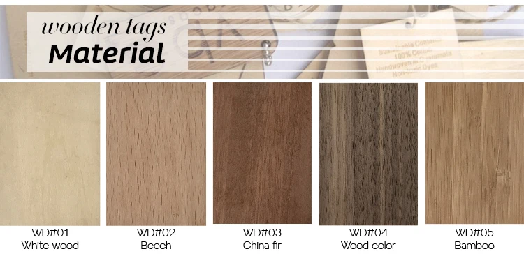 decoration wedding wooden tags custom engrave clothes wood hang tag