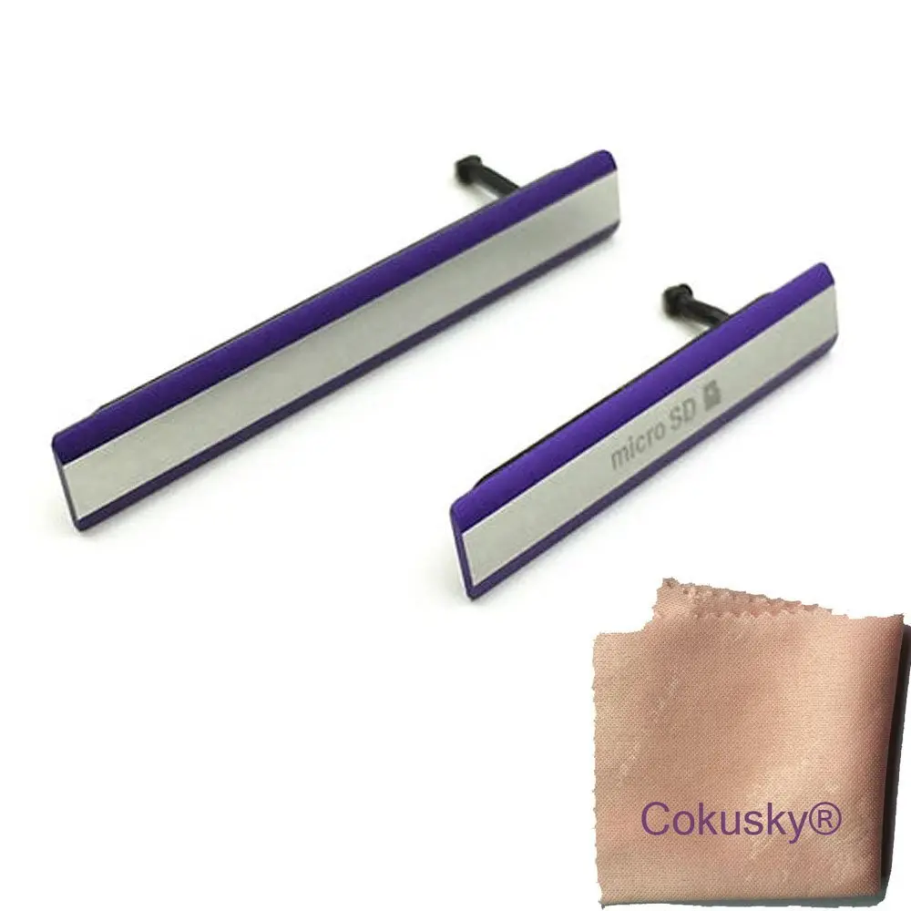 Buy Cokusky Micro USB Sim Card SD Memory Card Slot Cover Cap Repair For