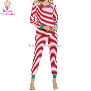 100 cotton red white stripe women sleepwear set wholesale matching family adult christmas pajamas - Christmas Pajamas Women 100 cotton red white stripe women sleepwear set wholesale matching family adult christmas pajamas - Christmas Pajamas Women