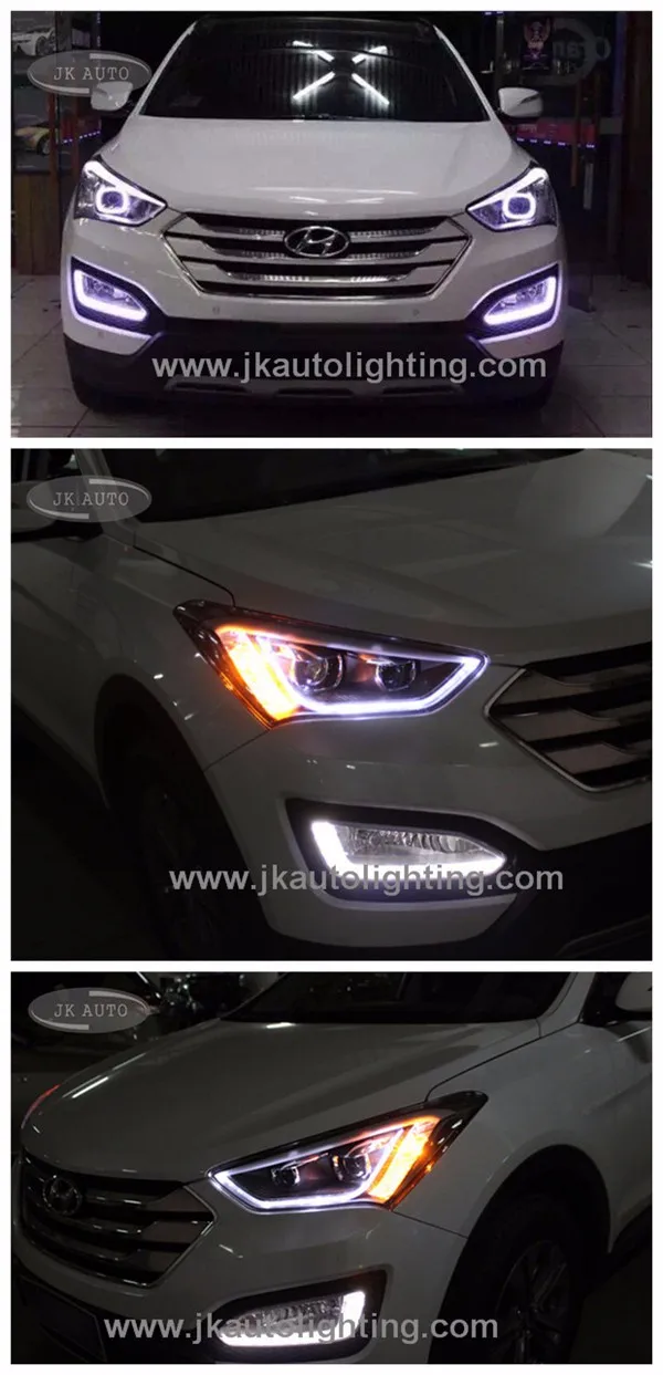 High Quality Led Drl Fog Lights For Hyundai Santa Fe Best Selling Led ...