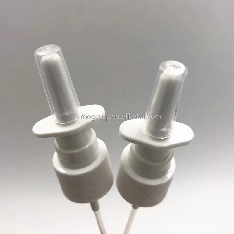 Medical Nose Spray Pump 20mm Plastic Hand Pressure Nasal Sprayer For