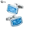 Enamel metallic cufflinks for baking enamel