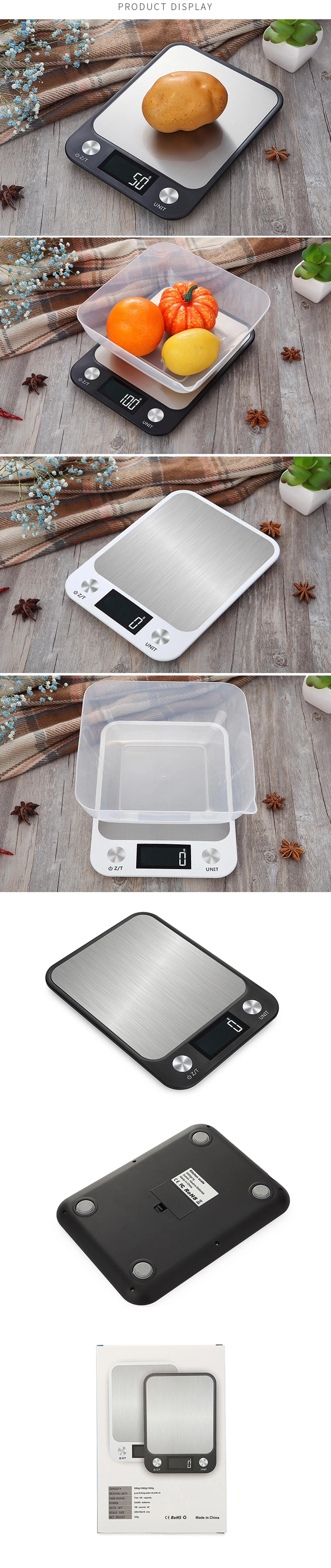 New Arrival Stainless Steel Fashion Food Weighting CX-2018 10kg/1g Kitchen Scale