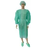 Stylish High Quality pp nonwoven man Lab Coat Elastic cuffs