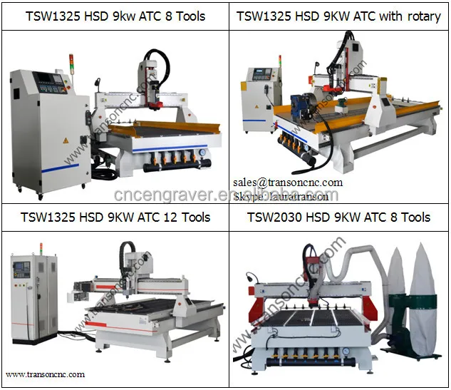 2019 hot sale! TSW 1325 woodworking machinery cnc router