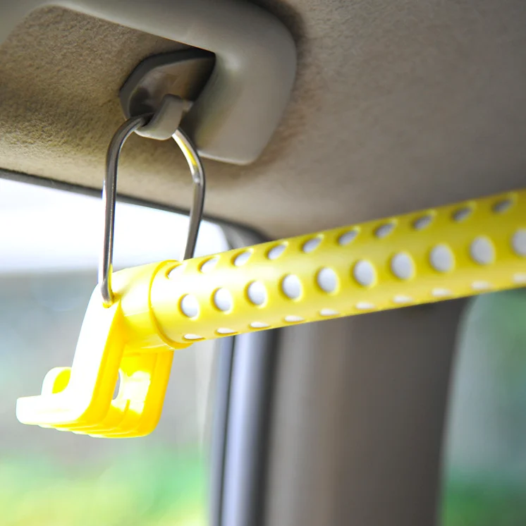 Car Clothes Hanger Bar,Heavy Duty Car Clothes Rack Expanded To 63