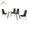 Modern room furniture double deck tempered glass metal study table wedding table