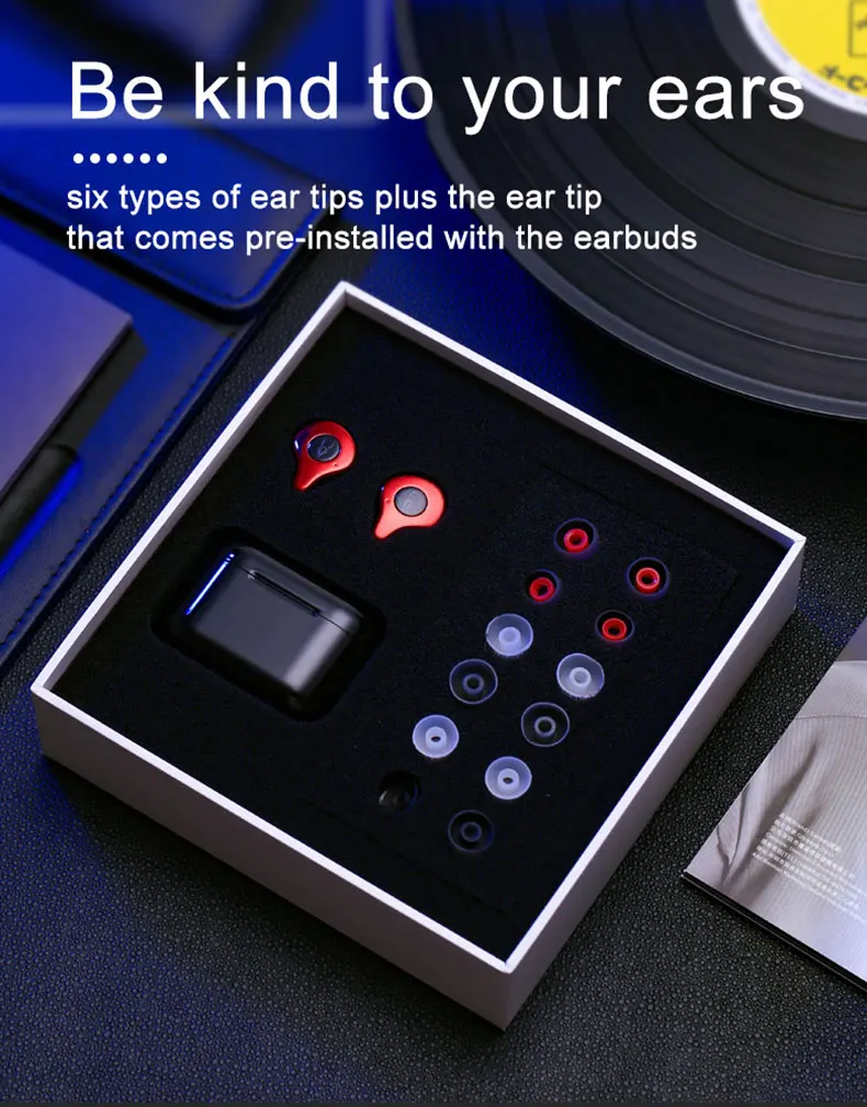Bluetooth True Wireless Stereo Earbuds Sport Ultra Comfortable In-ear