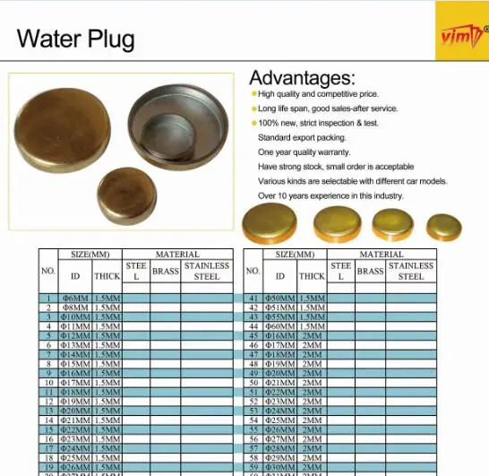 Engine Expansion Plugs Buy Brass Engine Water Plug,Brass Cup Seal
