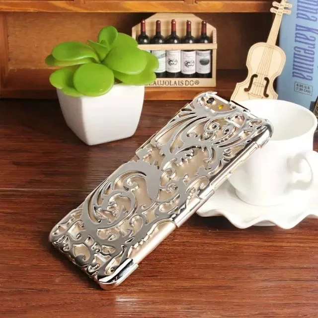 New coming mix color Elegant Hollow Out Mental Hard Case For iphone 6 plus