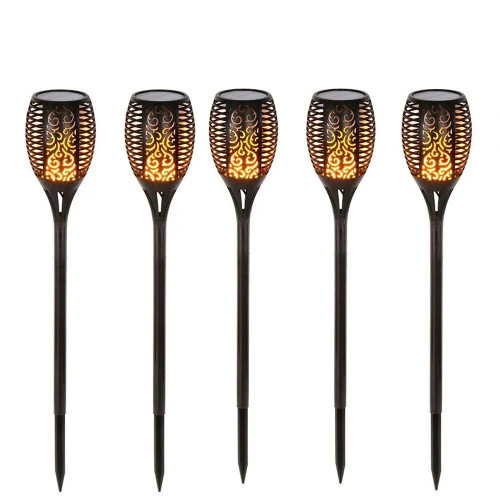 Buy Adamax TIKILED4 Solar Flickering Tiki Torches, 4pk in Cheap Price