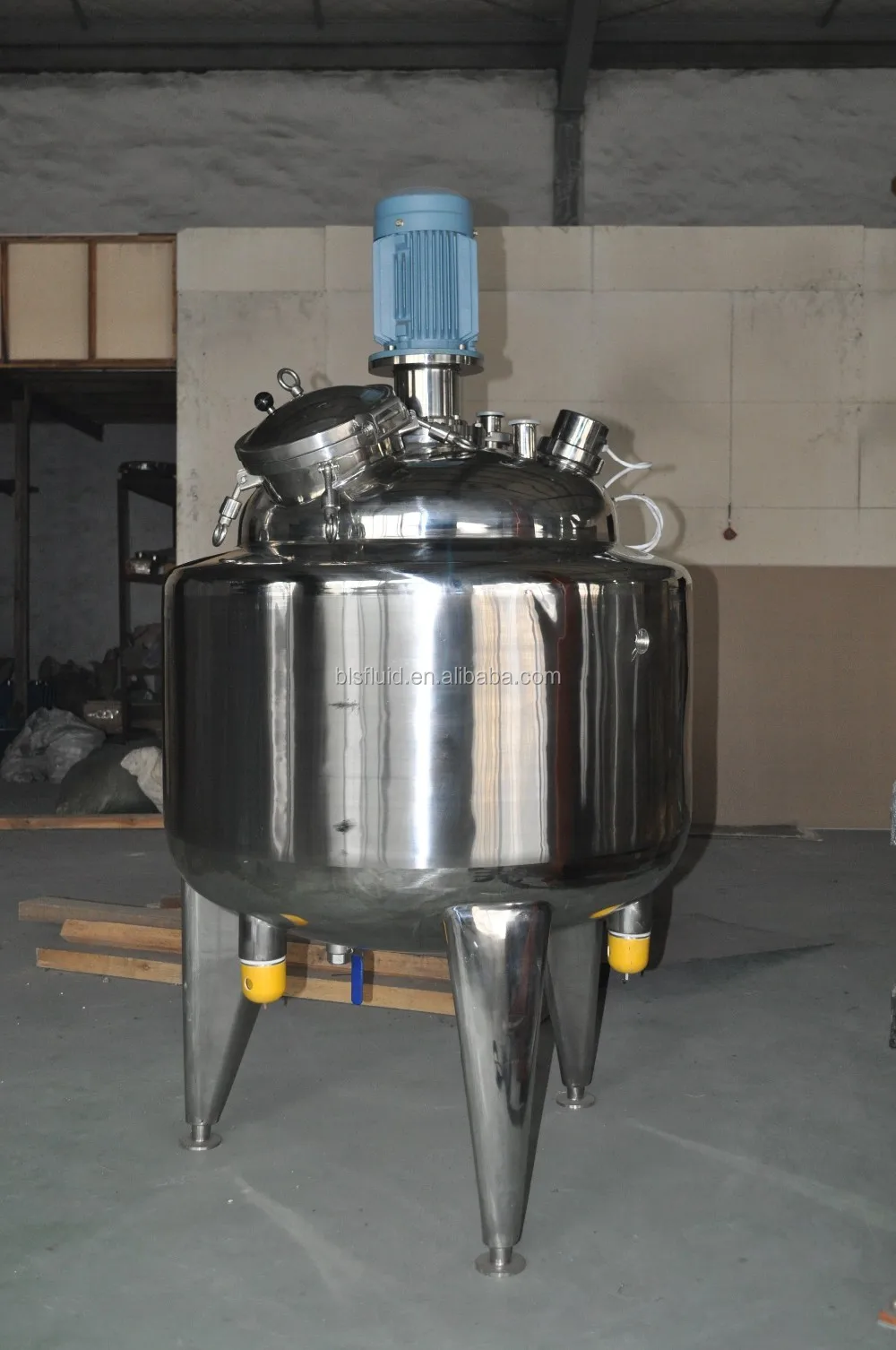 Industrial Vacuum Double Boiler For Cosmetics With Emulsifier Mixer