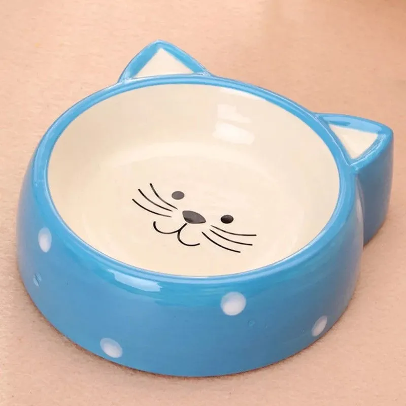 Cute Cat Dog Bowl Puppy Pet Dish Feeder Doggie Ceramics Bowl Buy Cat