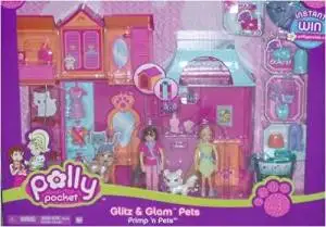 polly pocket sparklin pets dress up