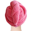 Amazon best sale new fashion super absorbent anti-frizz microfiber bath shower turban towel magic hair drying cap