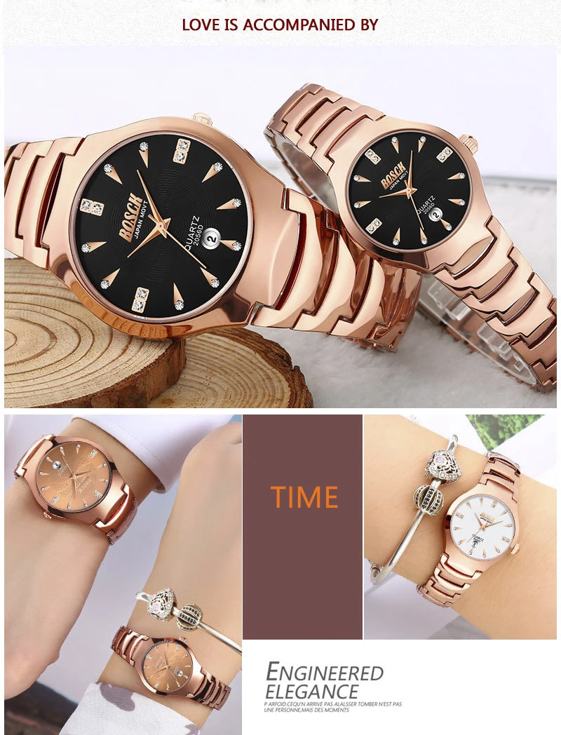 Lovers Watches Luxury Quartz Wrist Watch For Men And Women Hodinky Dual