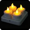 2016 home decor rechargeable led tea light candle with remote