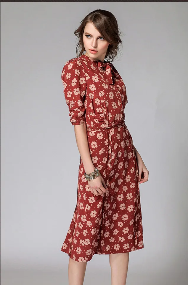 printed one piece dress