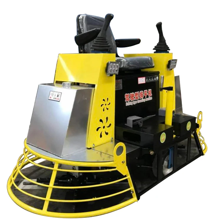 Hydraulic control gasoline power ride-on concrete trowel machine