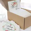 Wholesale Custom Logo Sample Blank Design Wedding Greeting Thank You Gift Notes Cards 4x6 Set with Envelopes and Pack