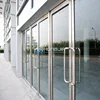 Tempered and heat strengthened glass exterior front entrance door