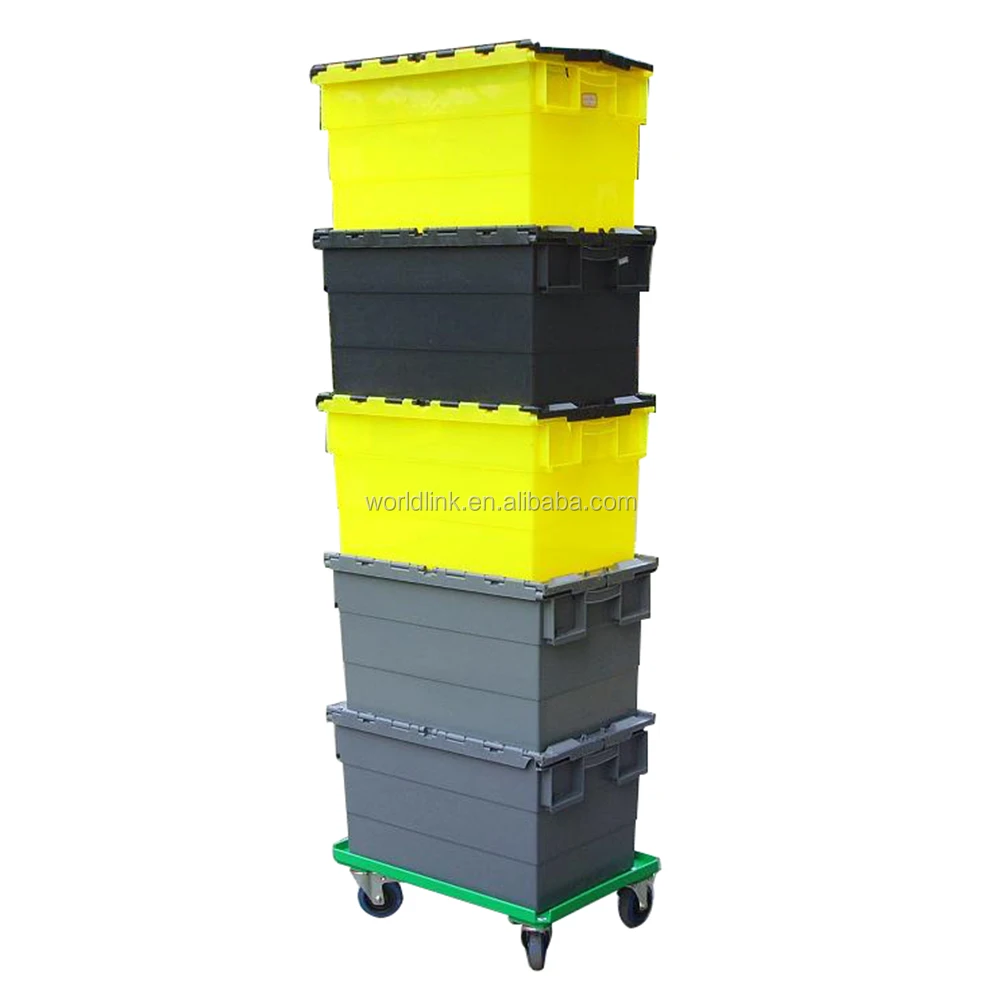 Heavy Duty 70l Plastic Moving Industrial Storage Boxes Buy Plastic
