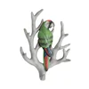 Roogo resin modern personalized 3D living room decor hat or coat hanging rain forest series green wall hook