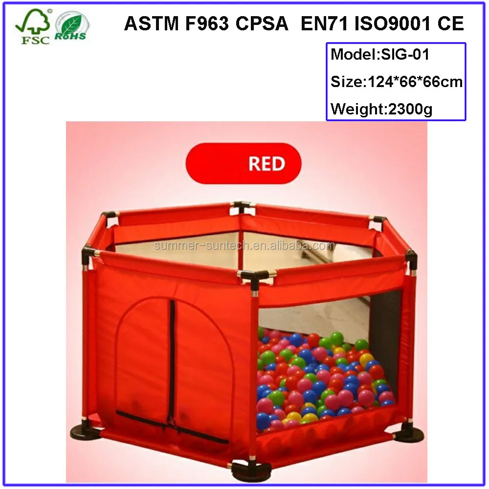 Good Portable Big Size Square Folding Baby Playard,Plastic Baby Playpen