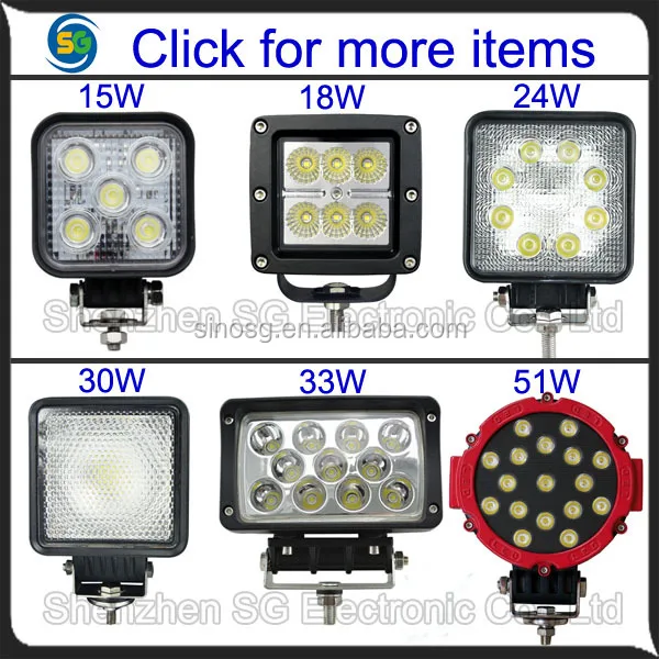 15w power led work light from Alibaba china led work lights auto accessory