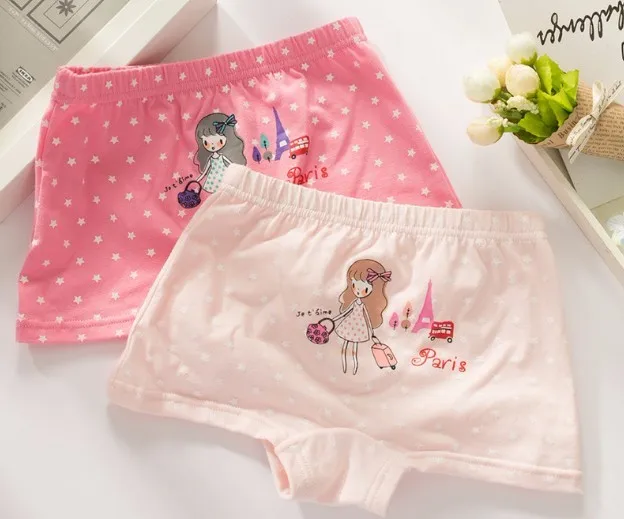 Custom Print Boxer Shorts Cotton Underwear Kids Thong For Girls G ...