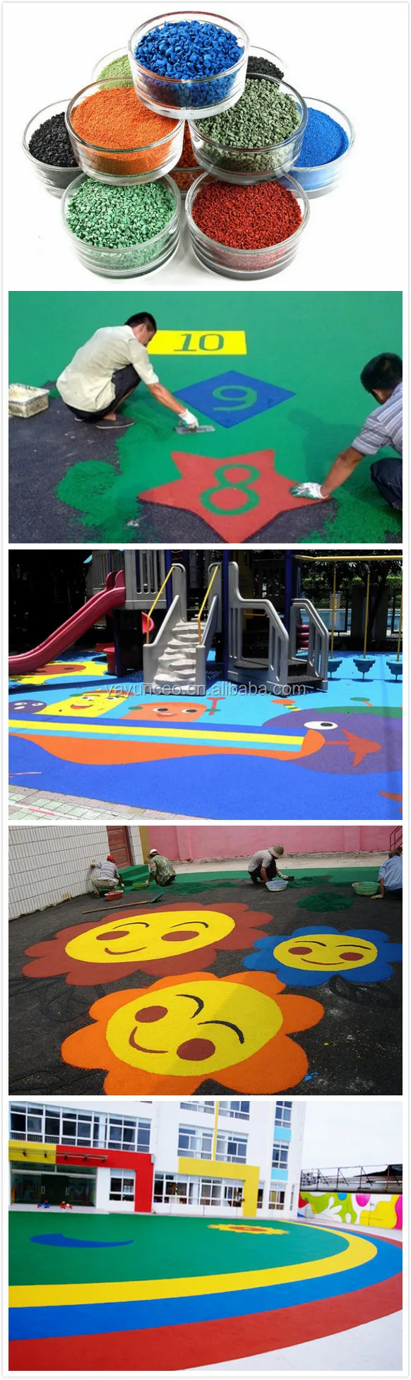 Tpv Granules/epdm Synthetic Rubber/wet Pour Rubber Surfacing Buy Epdm Synthetic Rubber,Wet