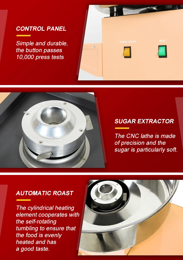 mobile candy floss machine carts with cart 1000w commercial