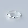 Sland FREE SHIPPING size adjustable fashion simple cross 925 sterling silver ring jewelry Classic