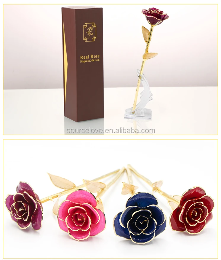 24k Gold Trimmed Purple Rose With Gold Leaf Girlfriend Gift 24k Gold Plated Natural Rose For Valentine S Mother S Day Gifts Buy Gold Trimmed Rose Gold Plated Rose 24k Gold Plated Rose Mother S Day Gift