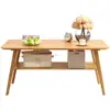 2019 Hot Selling Living Room Solid Bamboo Wood Tea Table, Good Quality Bamboo Coffee Table