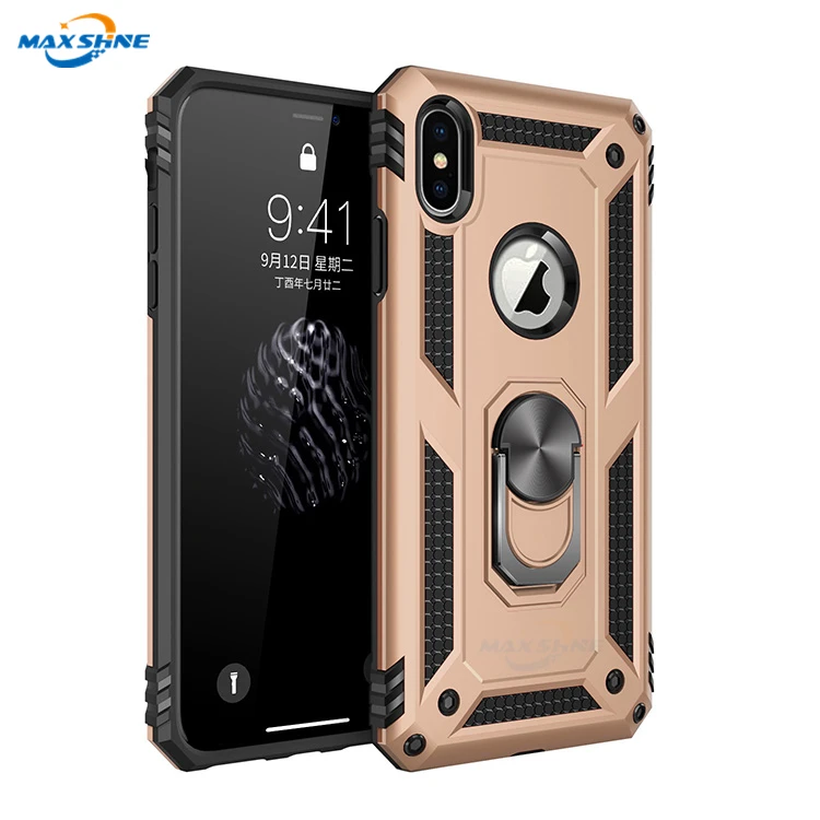 Maxshine Shockproof For Iphone X Xr Xs Max Case , Magnetic Tpu Pc Phone Case For Samsung S8 S9 S10 S10e S10 plus