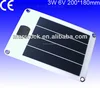 3W 6V 200*180mm Flexible Amorphours Silicon Solar Cell Panel with USB Outlet & Interface