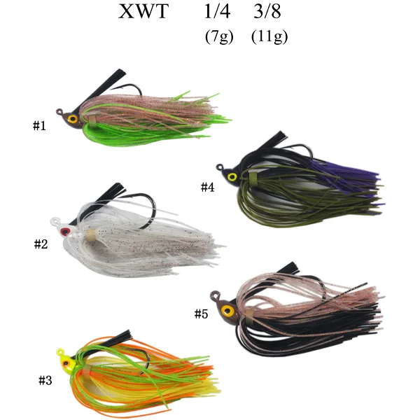 Wholesale Rubber Jig Lure Lead Swim Bait Heads With Silicone Skirt Buy Wholesale Rubber Jig