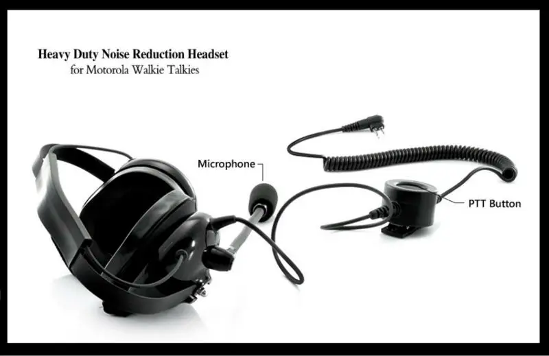 Walkie Talkie Dual Ear Muff With Soft Head Pad Noise Cancelling