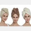 Popular custom wholesale magically super absorbent anti-frizz microfiber american goods towel turban dry hair caps