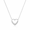 Personalized fashion jewelry 925 sterling silver gold plated love necklace