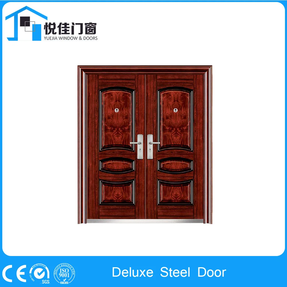 Modern Style Steel Door Aluminum Security Door Nice Design Guangzhou Yue Jia Co.,limited Metal Doors And Windows