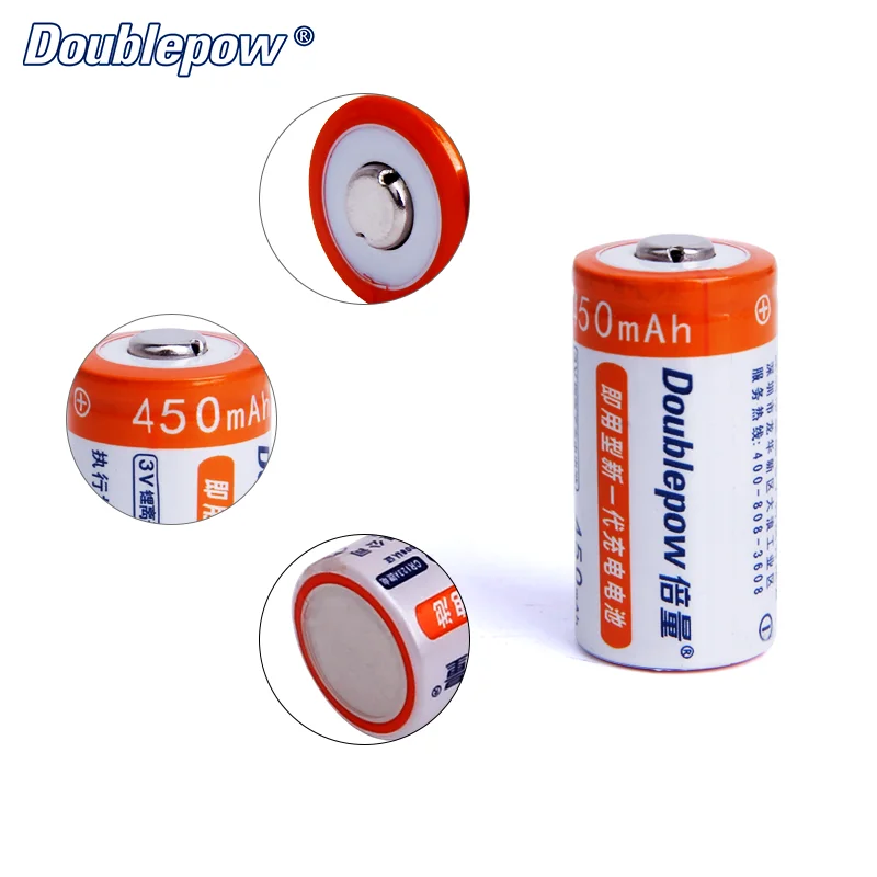 Best Rated 3v 450mah Cr123a Lithium Rechargeable Batteries For