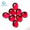 High quality Pigeon-blood red color cabochon Pear shape synthetic 5# Ruby or Corundum