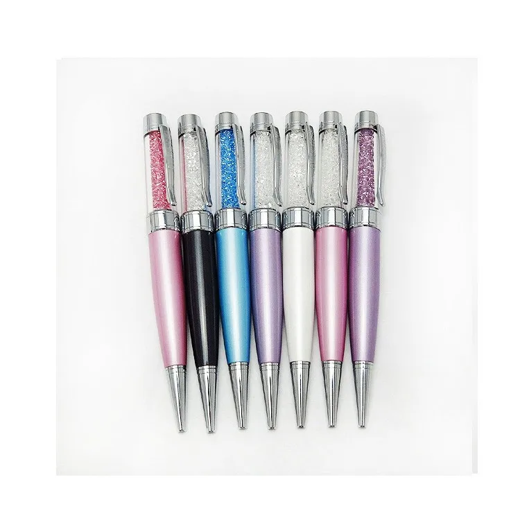 Giveaway gift shape ball pen crystal USB drive 16GB wholesale - ANKUX.COM
